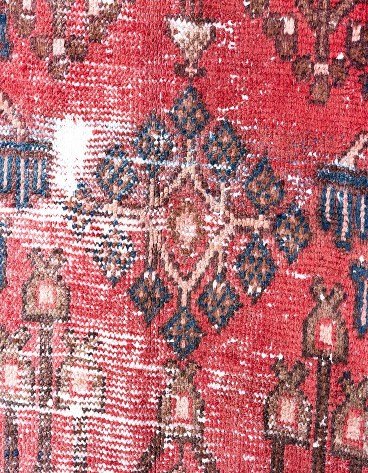 Detail image of 3' 9 x 6' 3  Hand Knotted Ultra Vintage Persian Wool Rug