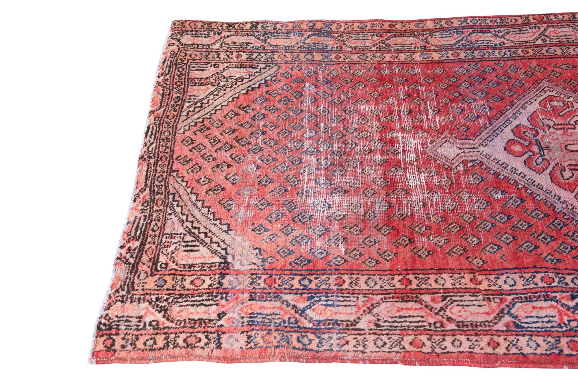 4' x 6' 1 Hand Knotted Ultra Vintage Persian Wool Rug