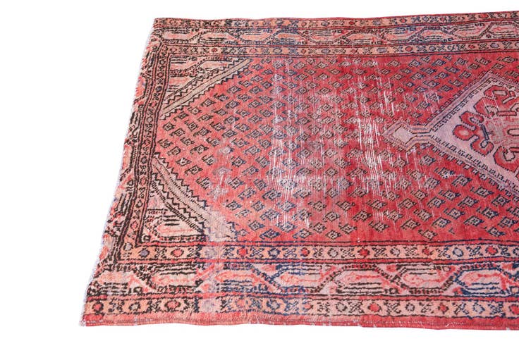 Detail image of 4' x 6' 1 Hand Knotted Ultra Vintage Persian Wool Rug