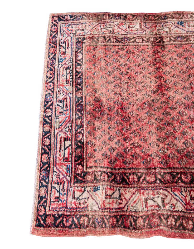 Detail image of 3' 6 x 6' 8  Hand Knotted Ultra Vintage Persian Wool Rug