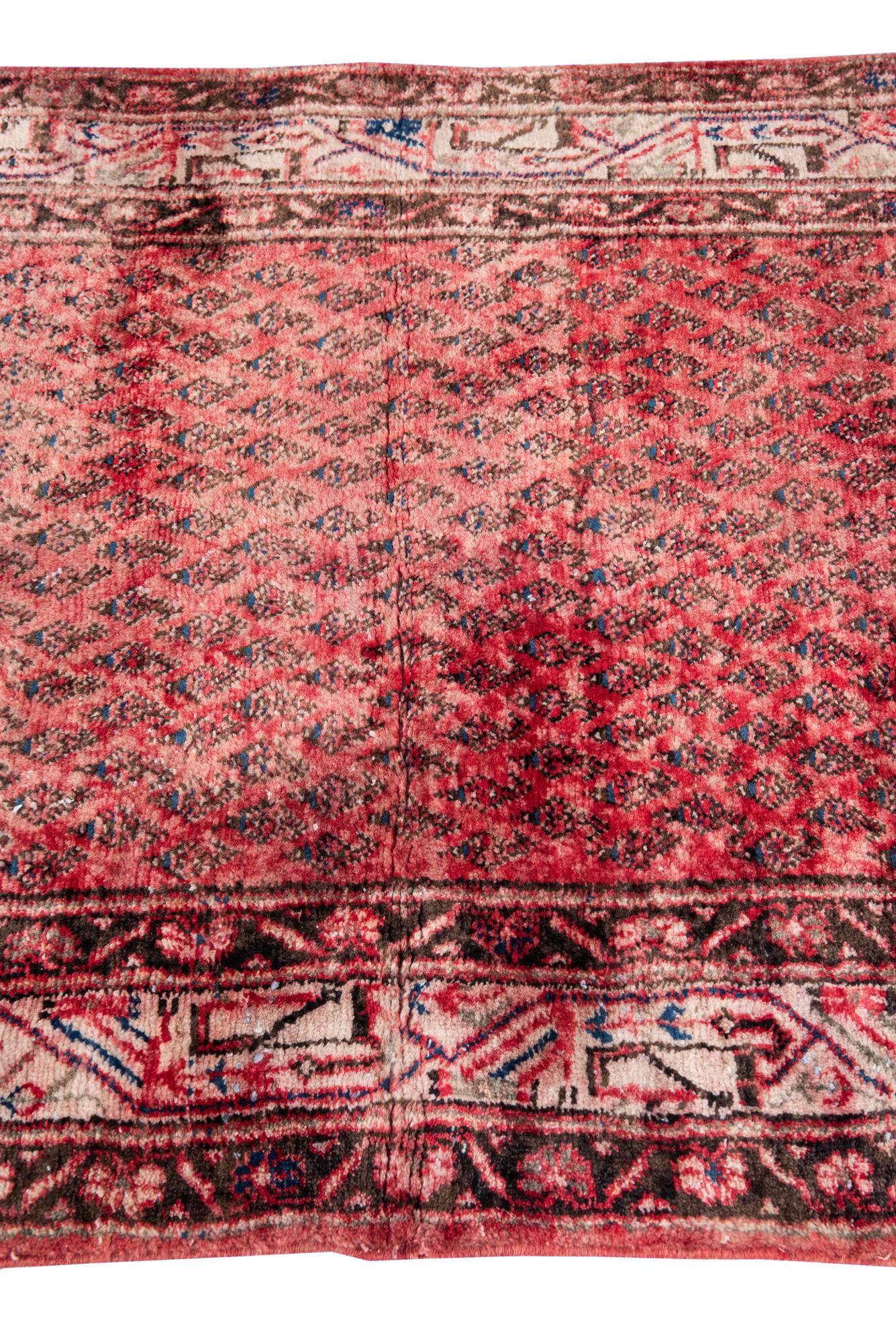 3' 6 x 6' 8 Hand Knotted Ultra Vintage Persian Wool Rug