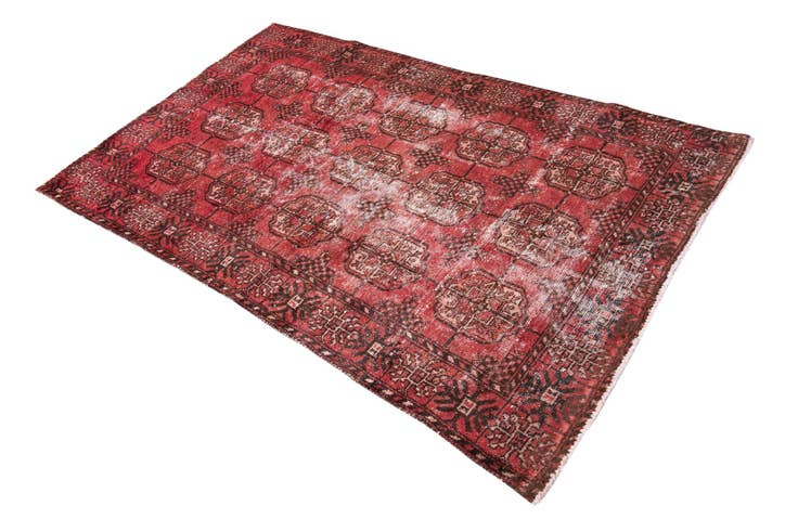Detail image of 4' x 6' 4 Hand Knotted Ultra Vintage Persian Wool Rug