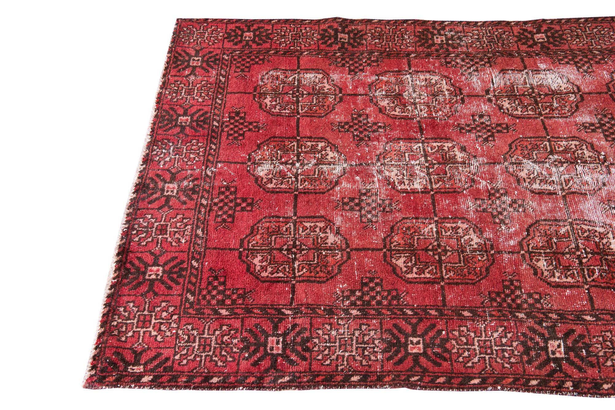 4' x 6' 4 Hand Knotted Ultra Vintage Persian Wool Rug