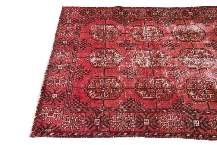 4' x 6' 4 Hand Knotted Ultra Vintage Persian Wool Rug