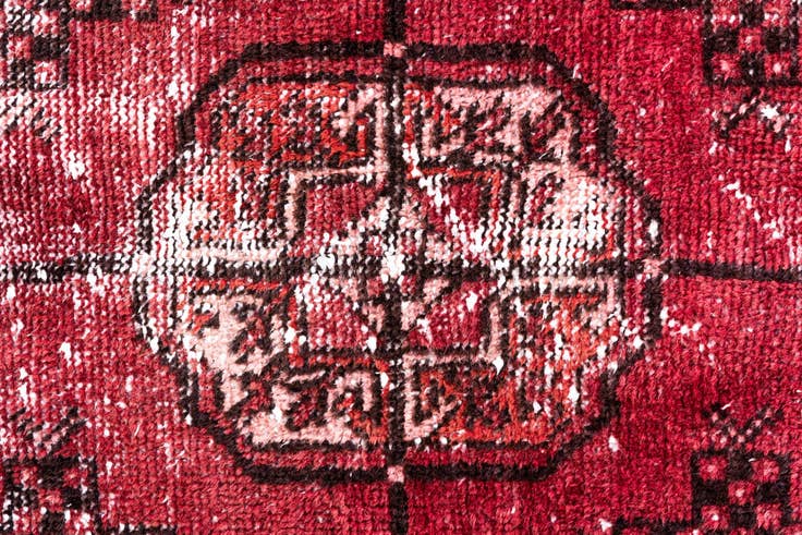 Detail image of 4' x 6' 4 Hand Knotted Ultra Vintage Persian Wool Rug