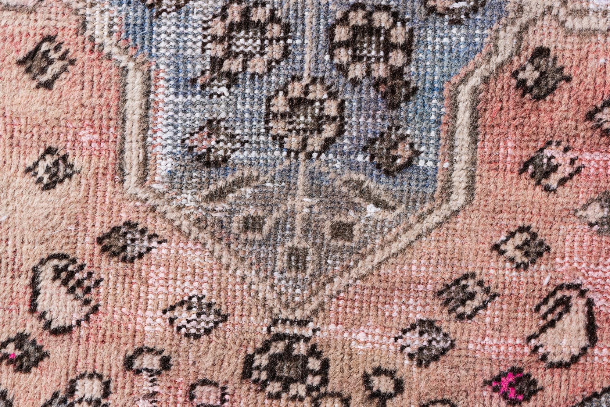 3' 7 x 5' 9 Hand Knotted Ultra Vintage Persian Wool Rug