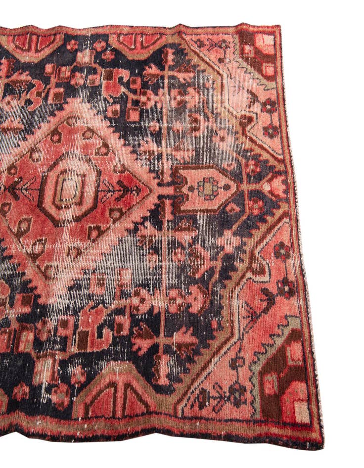 Detail image of 4' 1 x 5' 10  Hand Knotted Ultra Vintage Persian Wool Rug