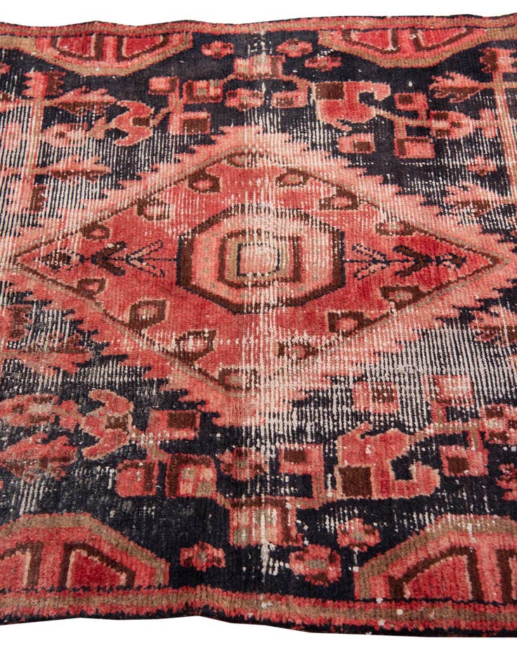 Detail image of 4' 1 x 5' 10  Hand Knotted Ultra Vintage Persian Wool Rug