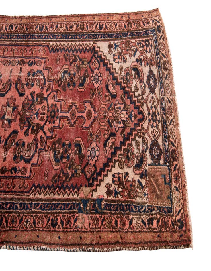 Detail image of 3' 5 x 6' 5  Hand Knotted Ultra Vintage Persian Wool Rug