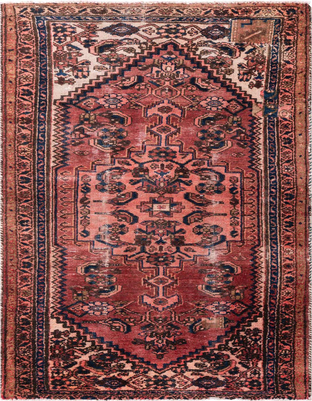 Primary image 3' 5 x 6' 5  Hand Knotted Ultra Vintage Persian Wool Rug