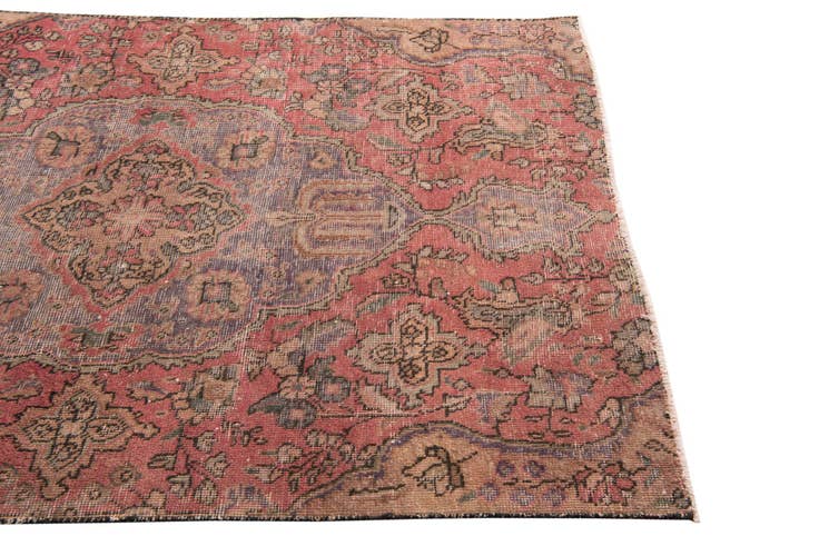 Detail image of 4' 2 x 5' 8 Hand Knotted Ultra Vintage Persian Wool Rug