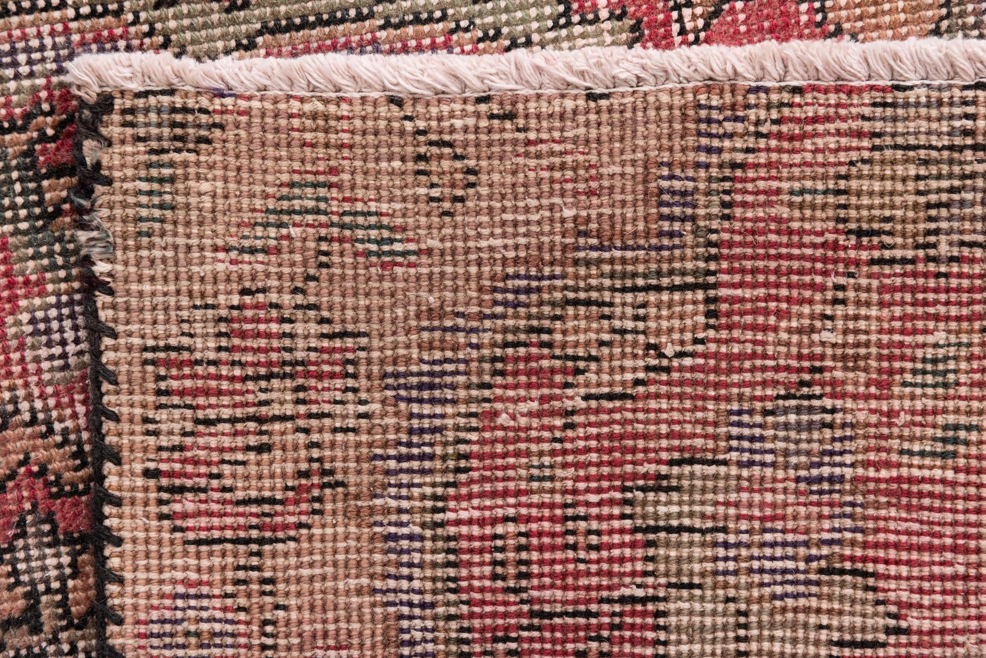 4' 2 x 5' 8 Hand Knotted Ultra Vintage Persian Wool Rug