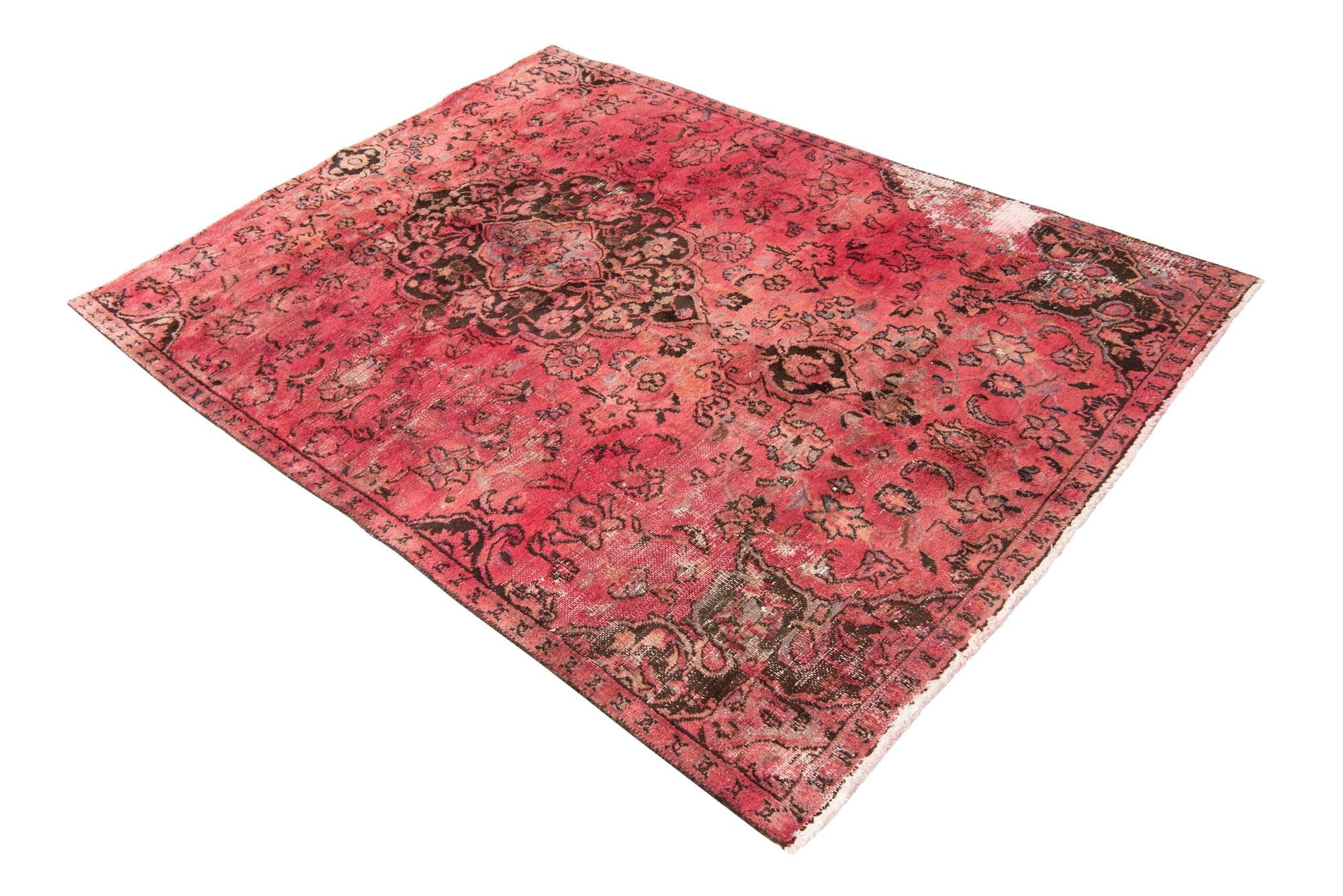 4' 5 x 6' Hand Knotted Ultra Vintage Persian Wool Rug