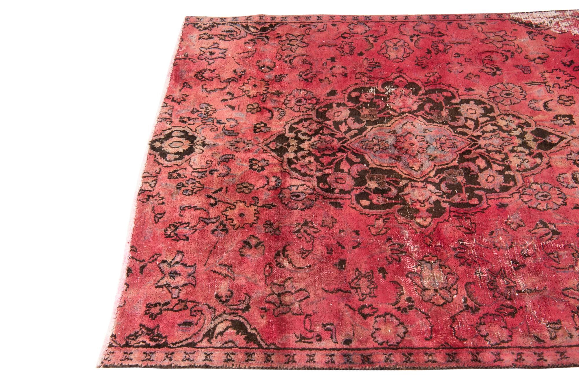 4' 5 x 6' Hand Knotted Ultra Vintage Persian Wool Rug