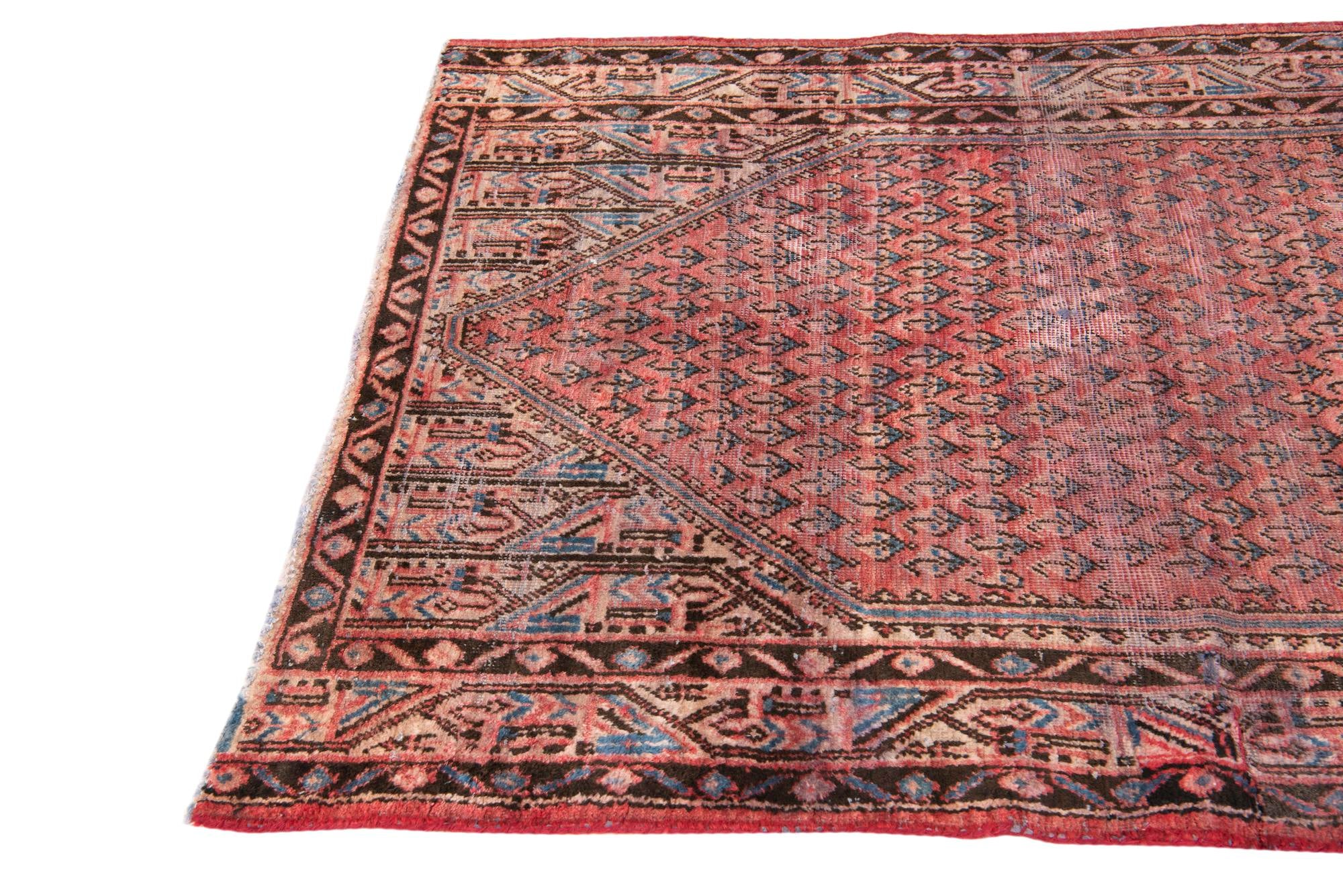 4' 5 x 6' 6 Hand Knotted Ultra Vintage Persian Wool Rug