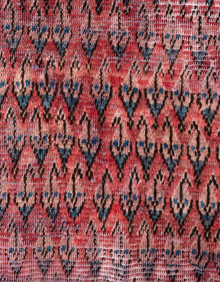 Detail image of 4' 5 x 6' 6  Hand Knotted Ultra Vintage Persian Wool Rug