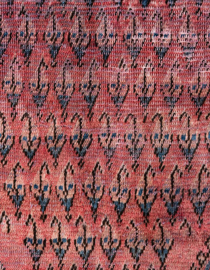 Detail image of 4' 5 x 6' 6  Hand Knotted Ultra Vintage Persian Wool Rug