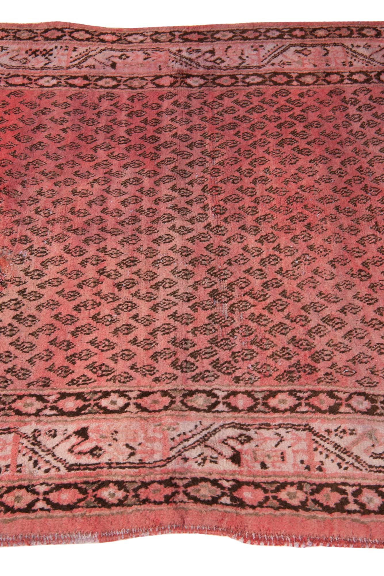 4' 4 x 6' 9 Hand Knotted Ultra Vintage Persian Wool Rug