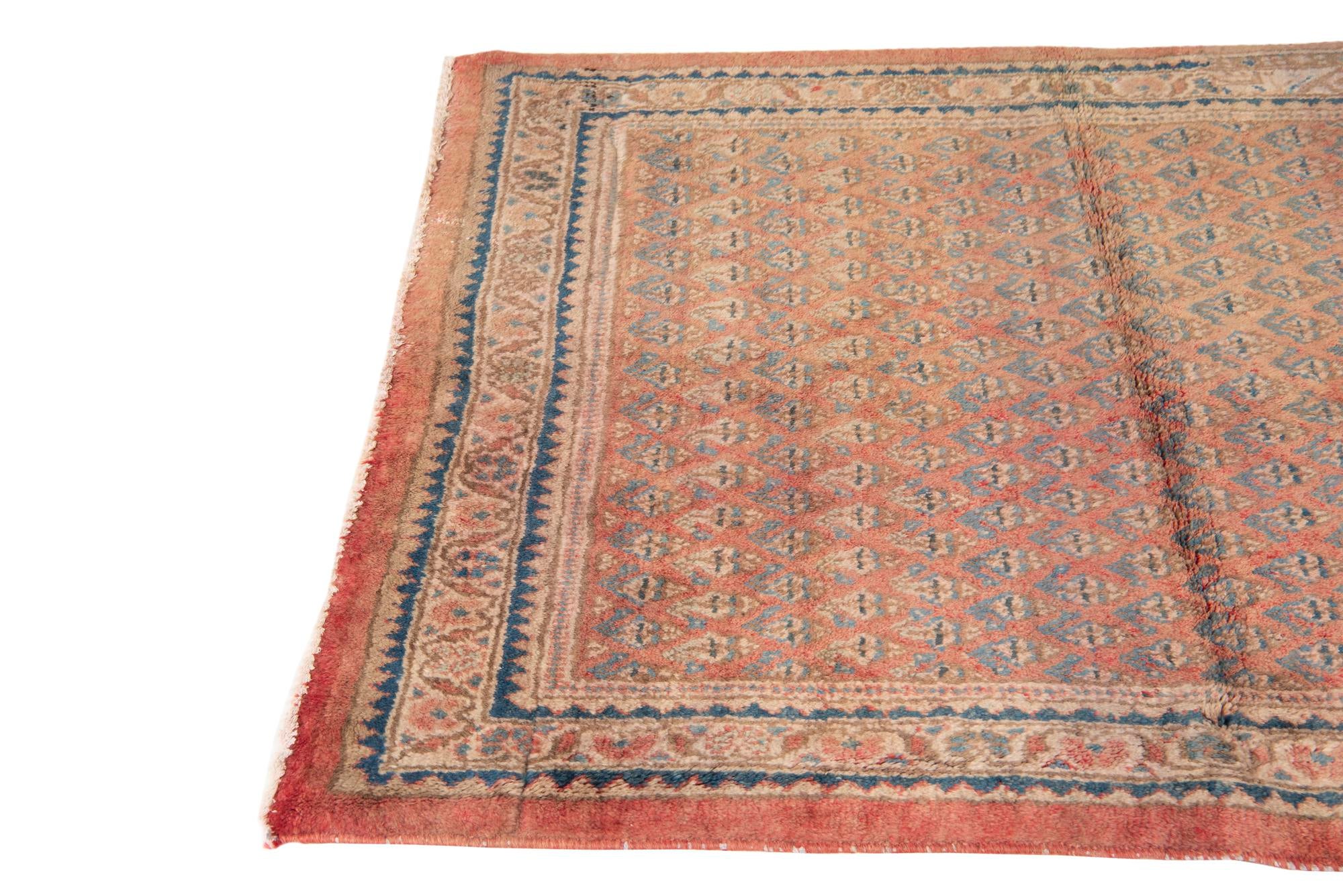 3' 10 x 5' Hand Knotted Ultra Vintage Persian Wool Rug
