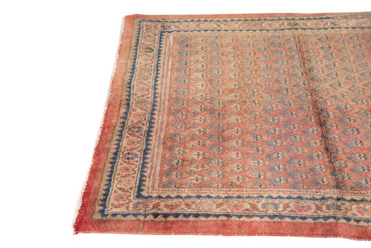Detailansicht von 115cm x 150cm Handgeknüpft Ultra Vintage Persisch Wolle Teppich