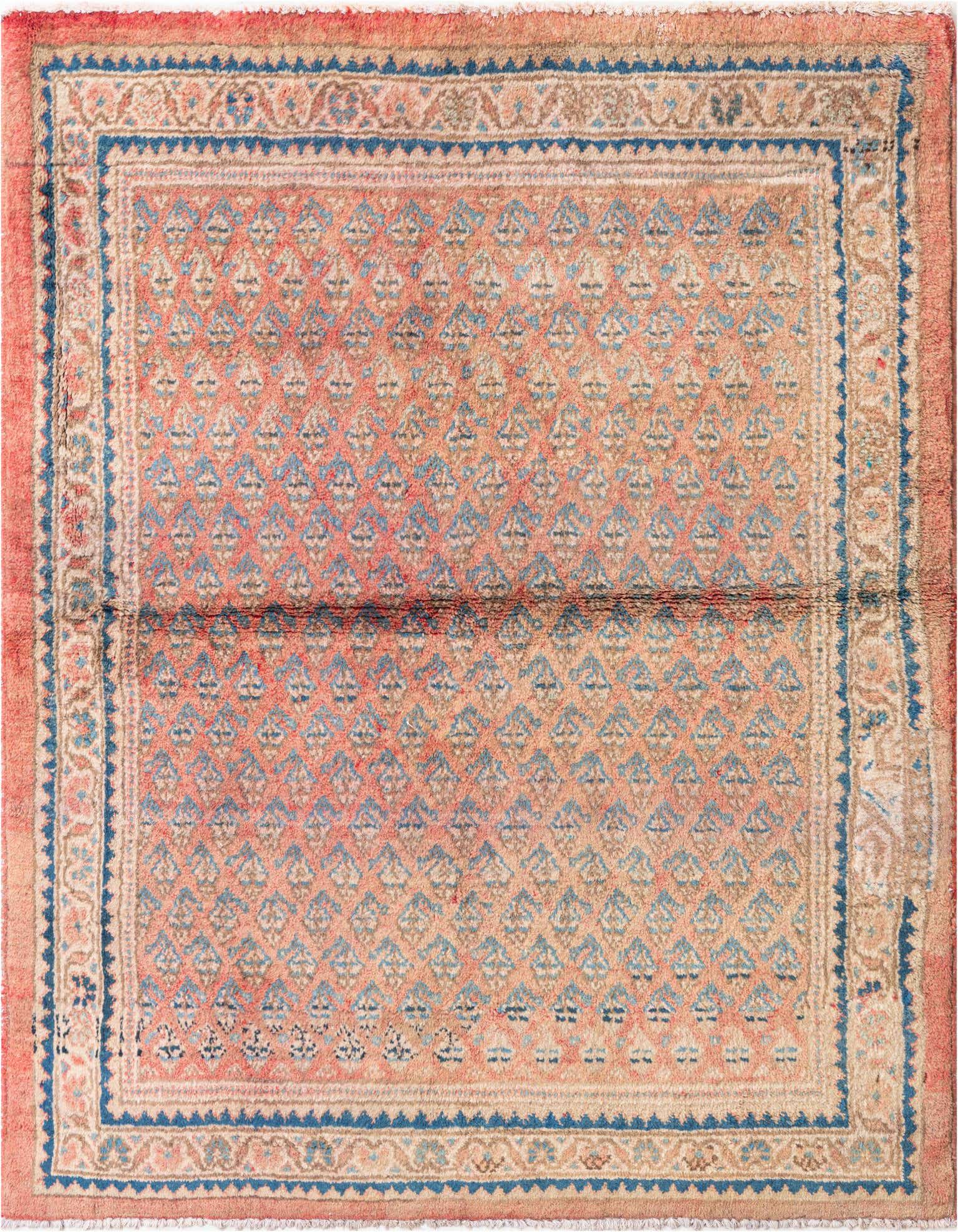 Primary image 3' 10 x 5'  Hand Knotted Ultra Vintage Persian Wool Rug