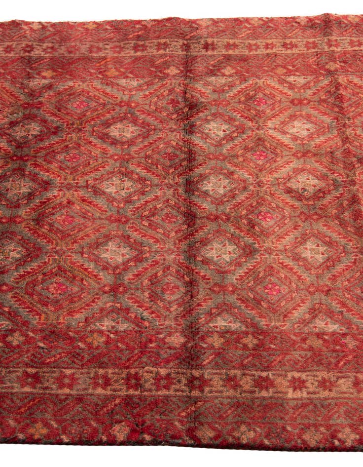 Detail image of 3' 8 x 6' 6  Hand Knotted Ultra Vintage Persian Wool Rug