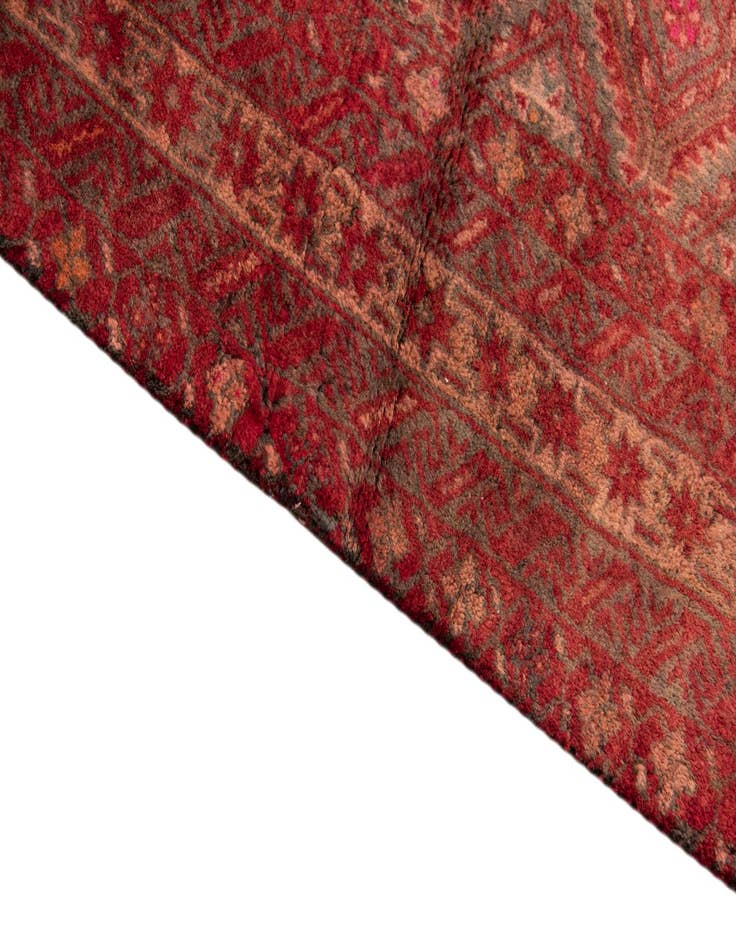 Detail image of 3' 8 x 6' 6  Hand Knotted Ultra Vintage Persian Wool Rug