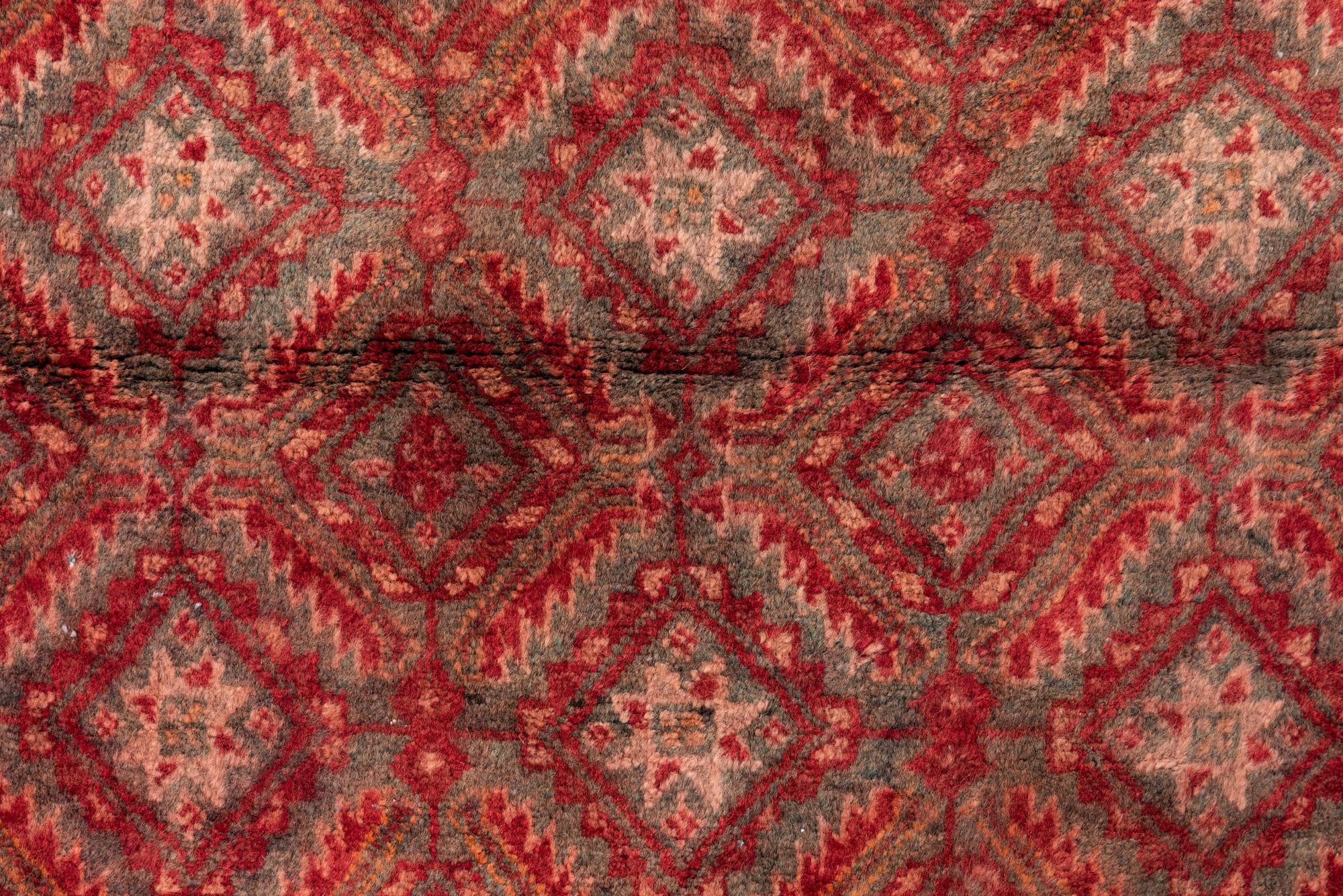 3' 8 x 6' 6 Hand Knotted Ultra Vintage Persian Wool Rug