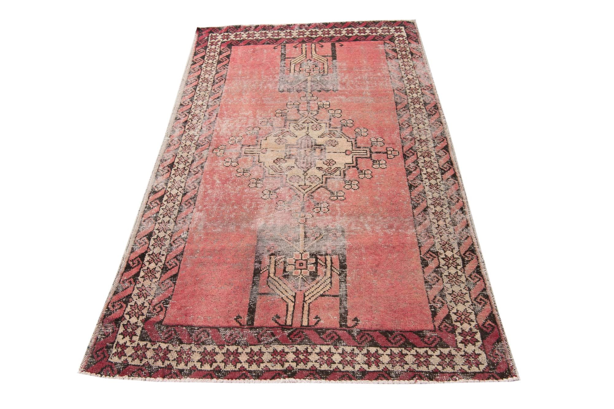115cm x 200cm anudado a mano Ultra Vintage Alfombra Persa Lana