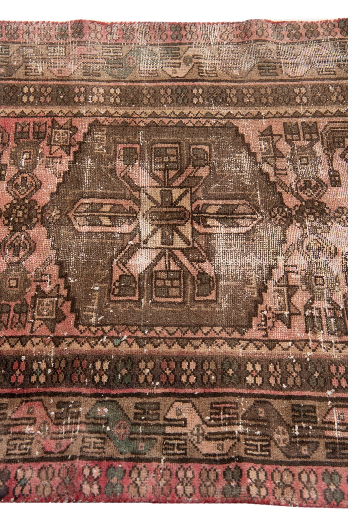 3' 4 x 6' 3 Hand Knotted Ultra Vintage Persian Wool Rug
