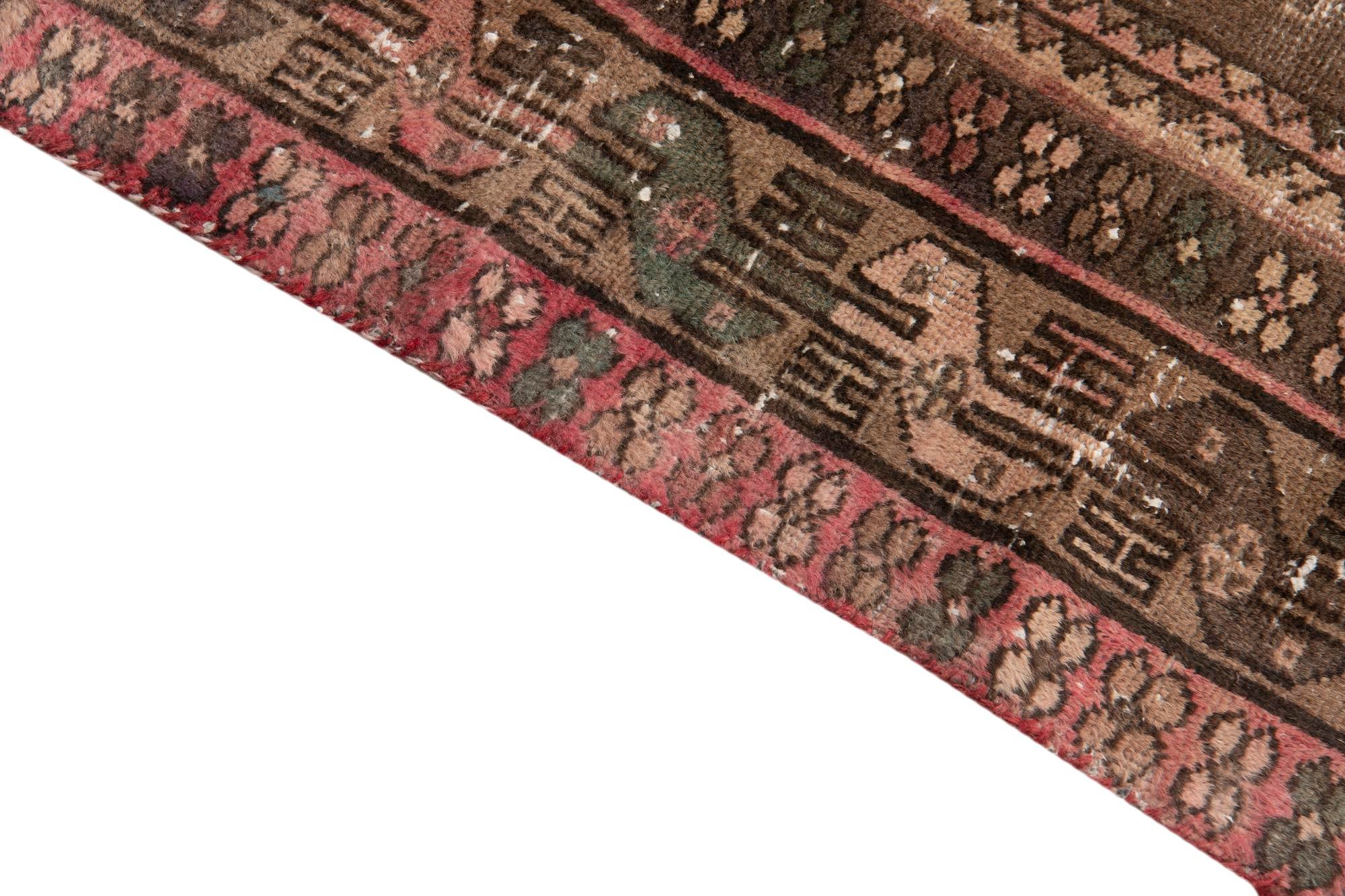 3' 4 x 6' 3 Hand Knotted Ultra Vintage Persian Wool Rug