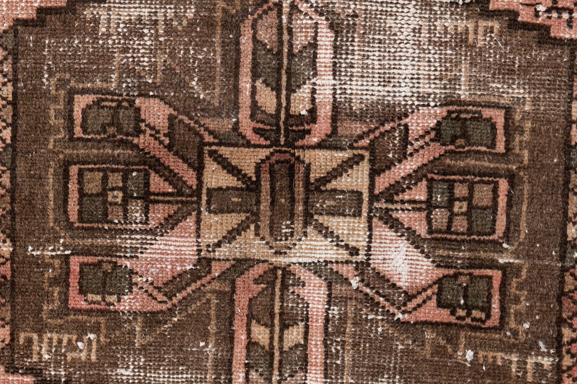 3' 4 x 6' 3 Hand Knotted Ultra Vintage Persian Wool Rug