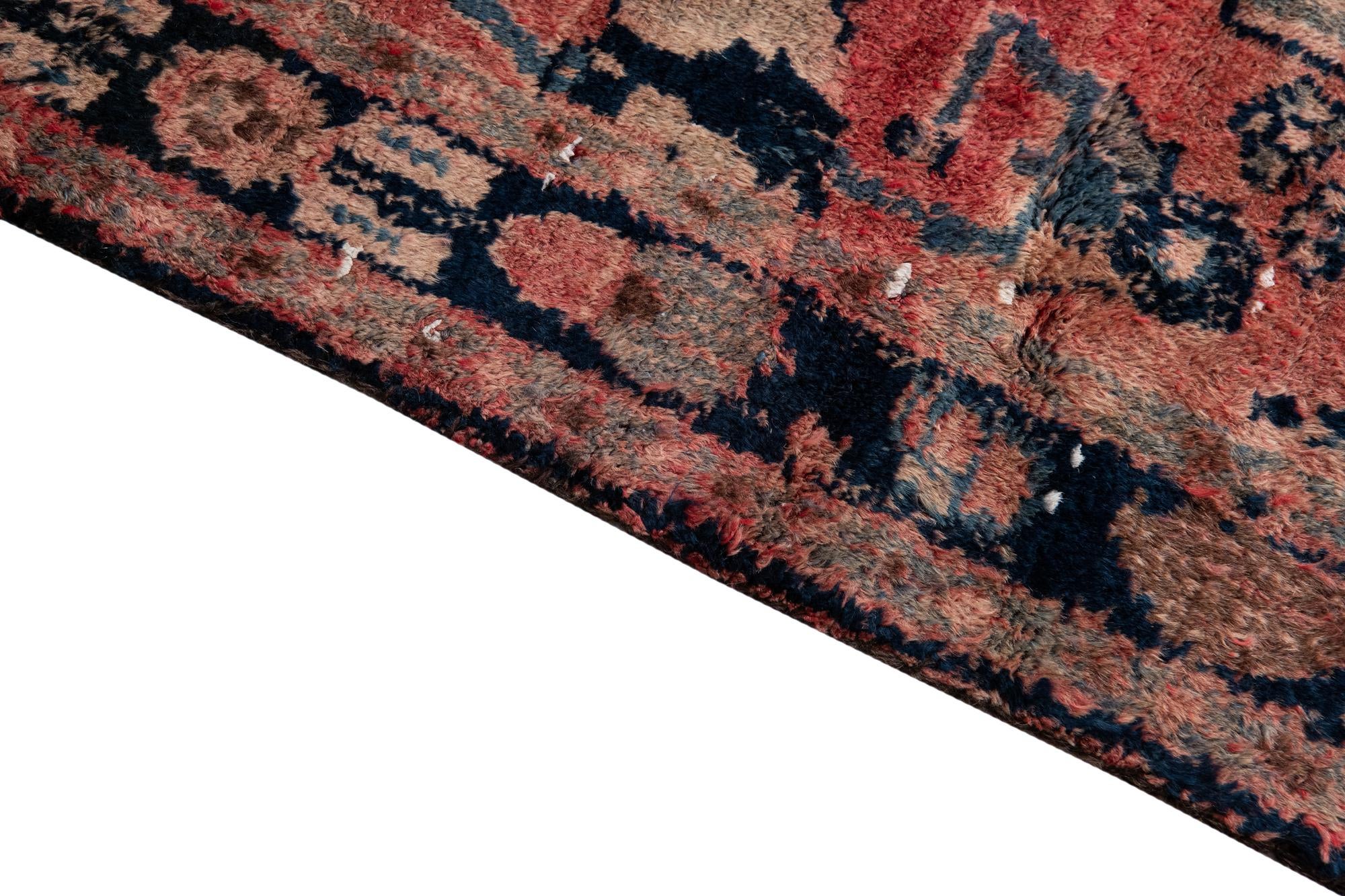 4' 2 x 6' 9 Hand Knotted Ultra Vintage Persian Wool Rug