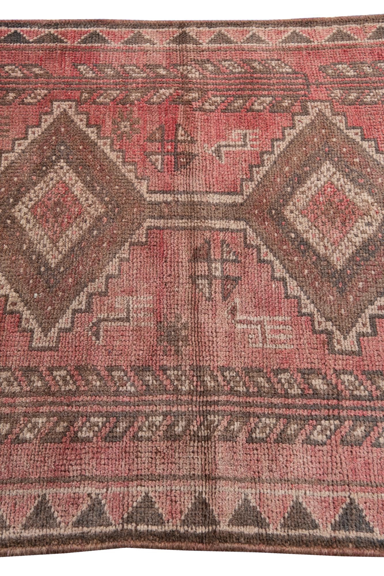 3' 9 x 5' 3 Hand Knotted Ultra Vintage Persian Wool Rug
