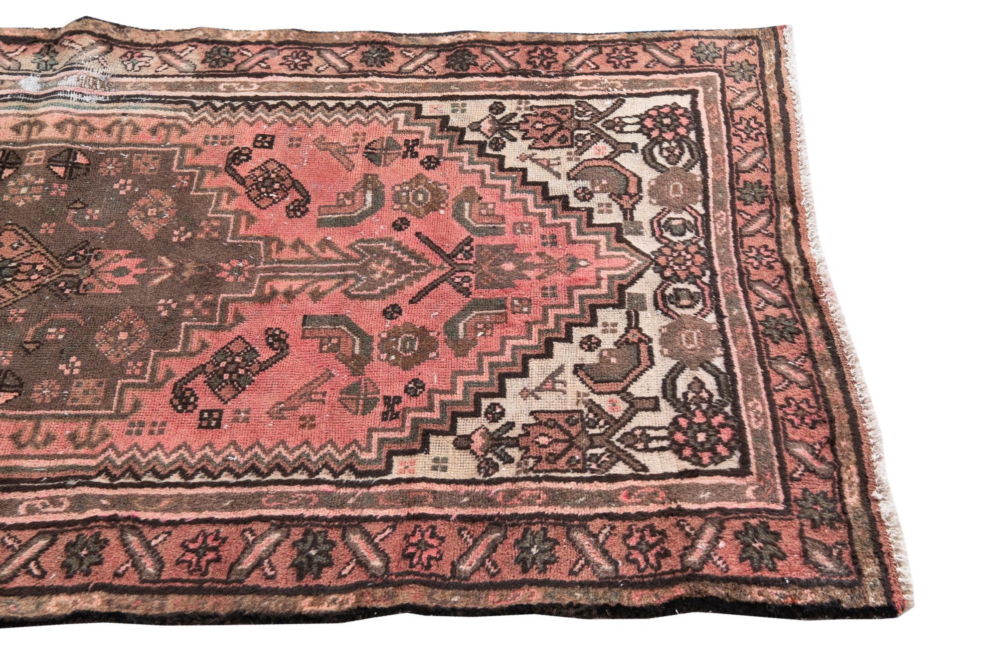 3' 5 x 6' 6 Hand Knotted Ultra Vintage Persian Wool Rug