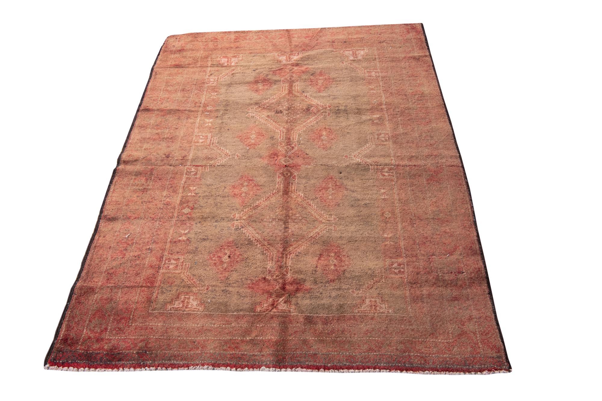 125cm x 170cm anudado a mano Ultra Vintage Alfombra Persa Lana