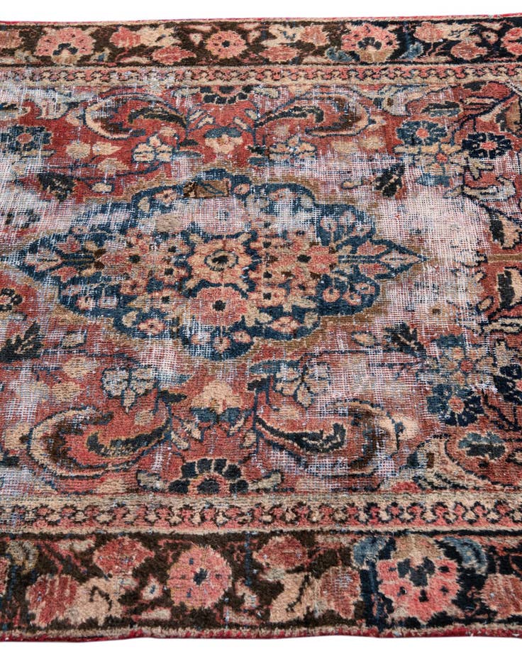 Detail image of 3' 10 x 6' 6  Hand Knotted Ultra Vintage Persian Wool Rug