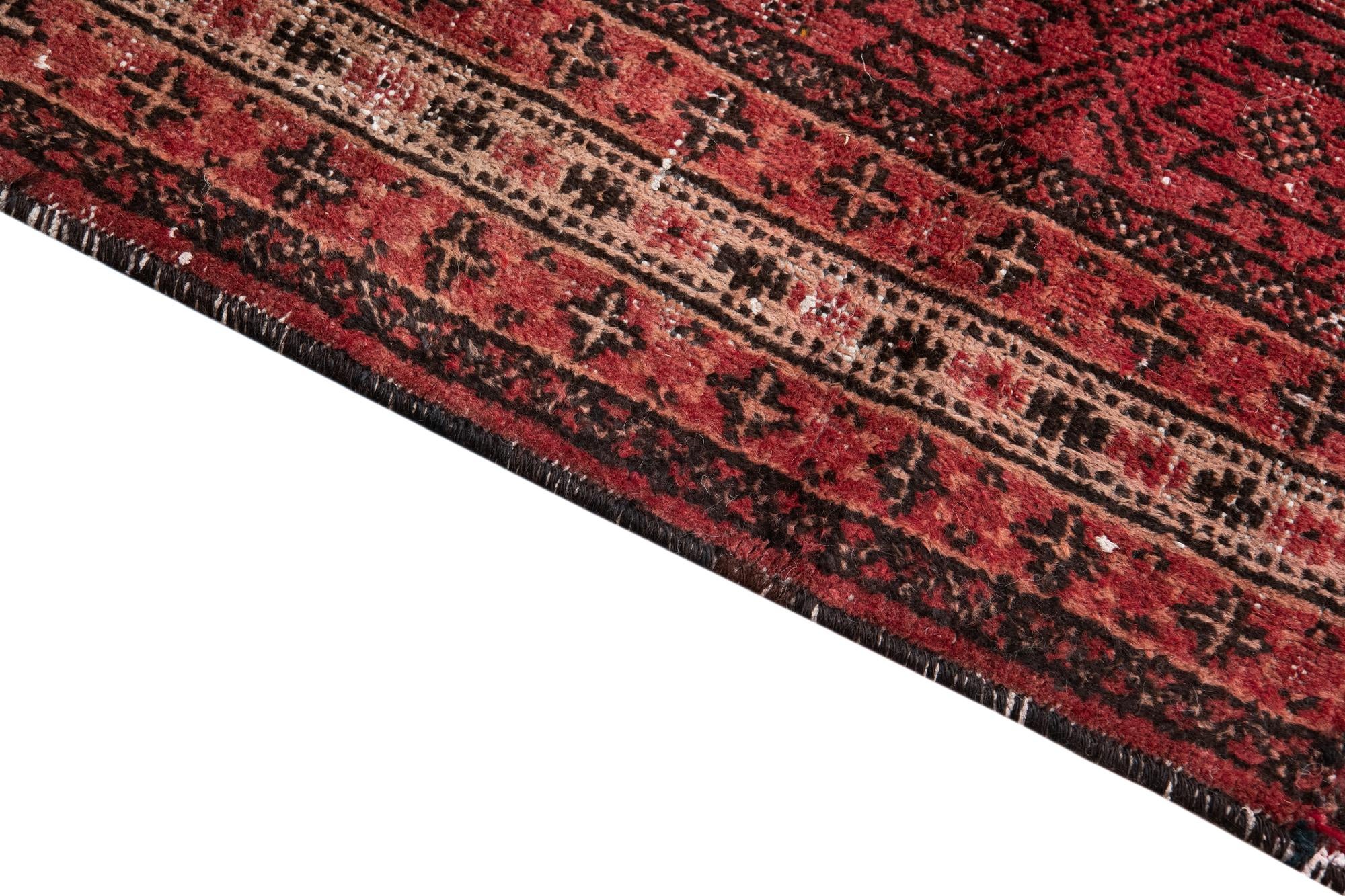 4' 3 x 5' 7 Hand Knotted Ultra Vintage Persian Wool Rug