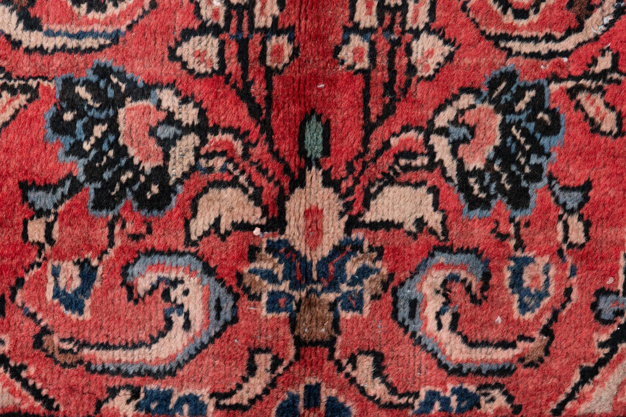 4' 4 x 6' 9 Hand Knotted Ultra Vintage Persian Wool Rug