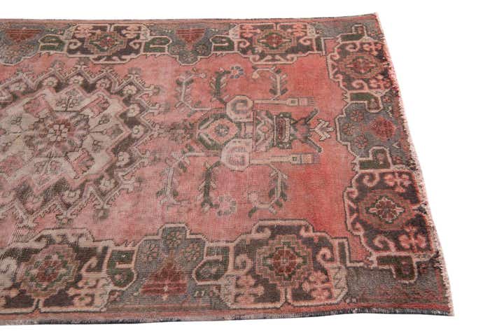 4' 1 x 6' 9 Hand Knotted Ultra Vintage Persian Wool Rug