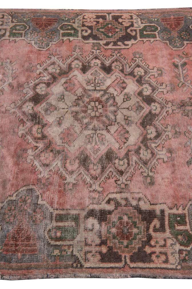 4' 1 x 6' 9 Hand Knotted Ultra Vintage Persian Wool Rug