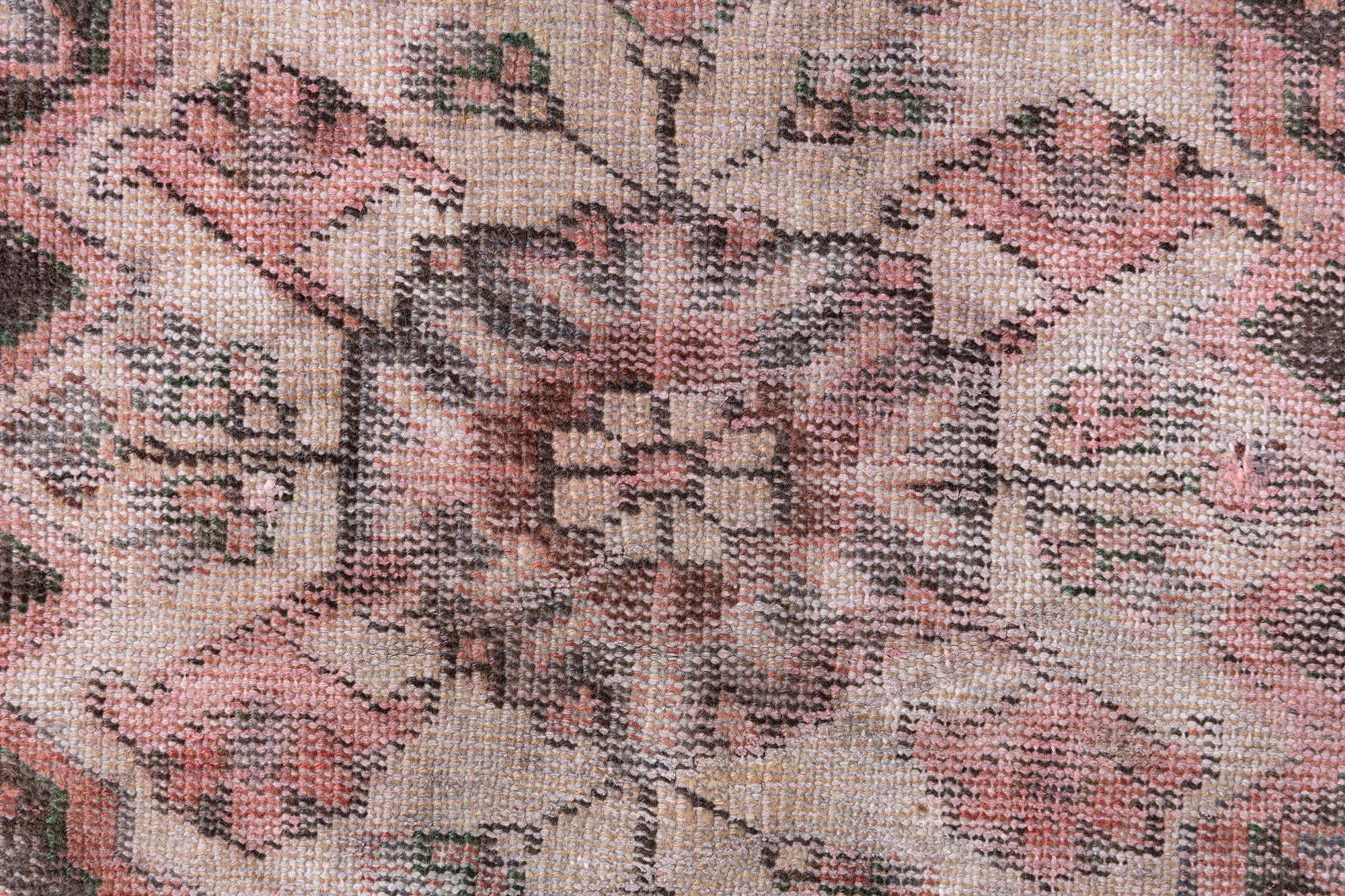 4' 1 x 6' 9 Hand Knotted Ultra Vintage Persian Wool Rug