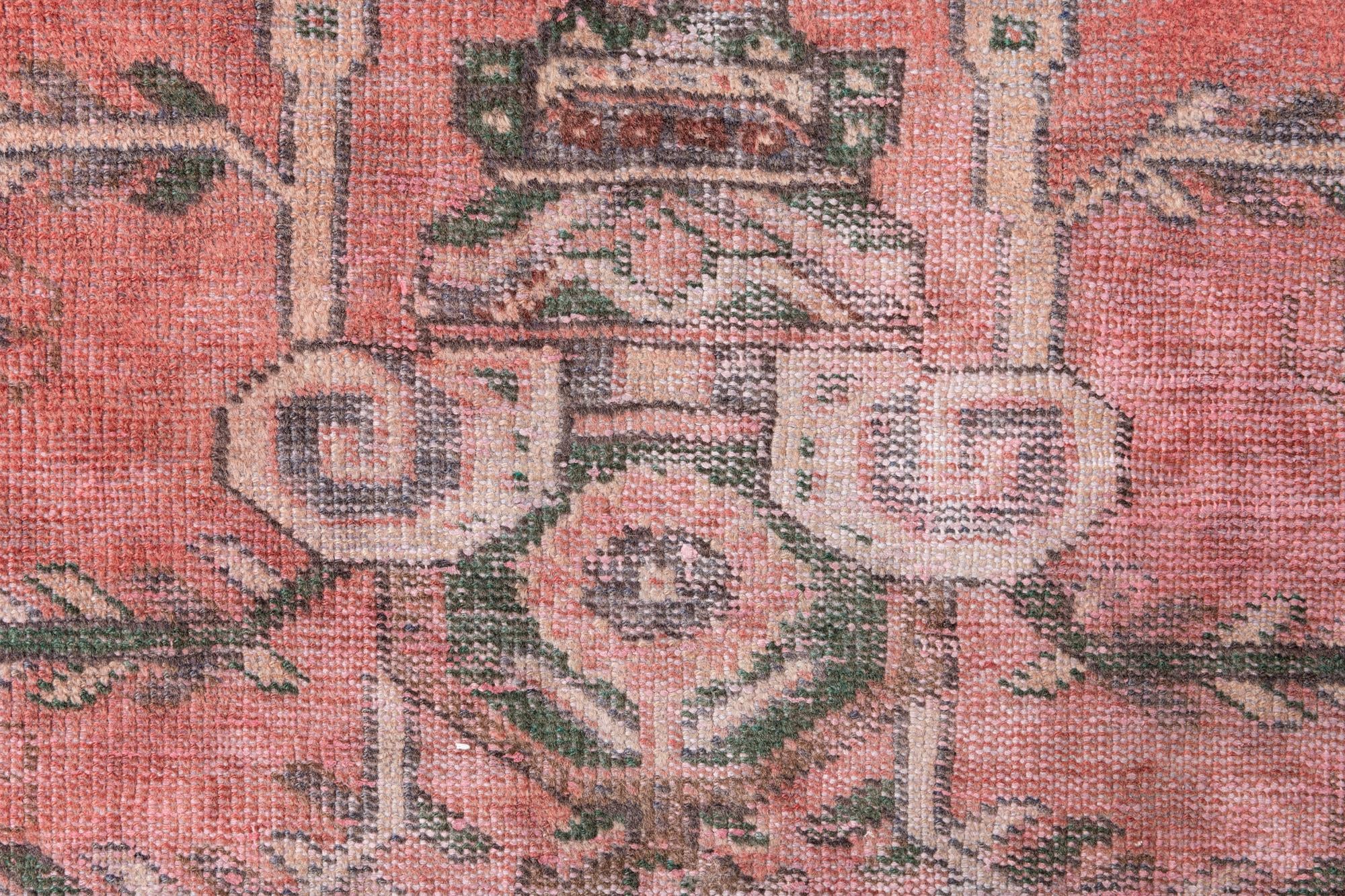4' 1 x 6' 9 Hand Knotted Ultra Vintage Persian Wool Rug