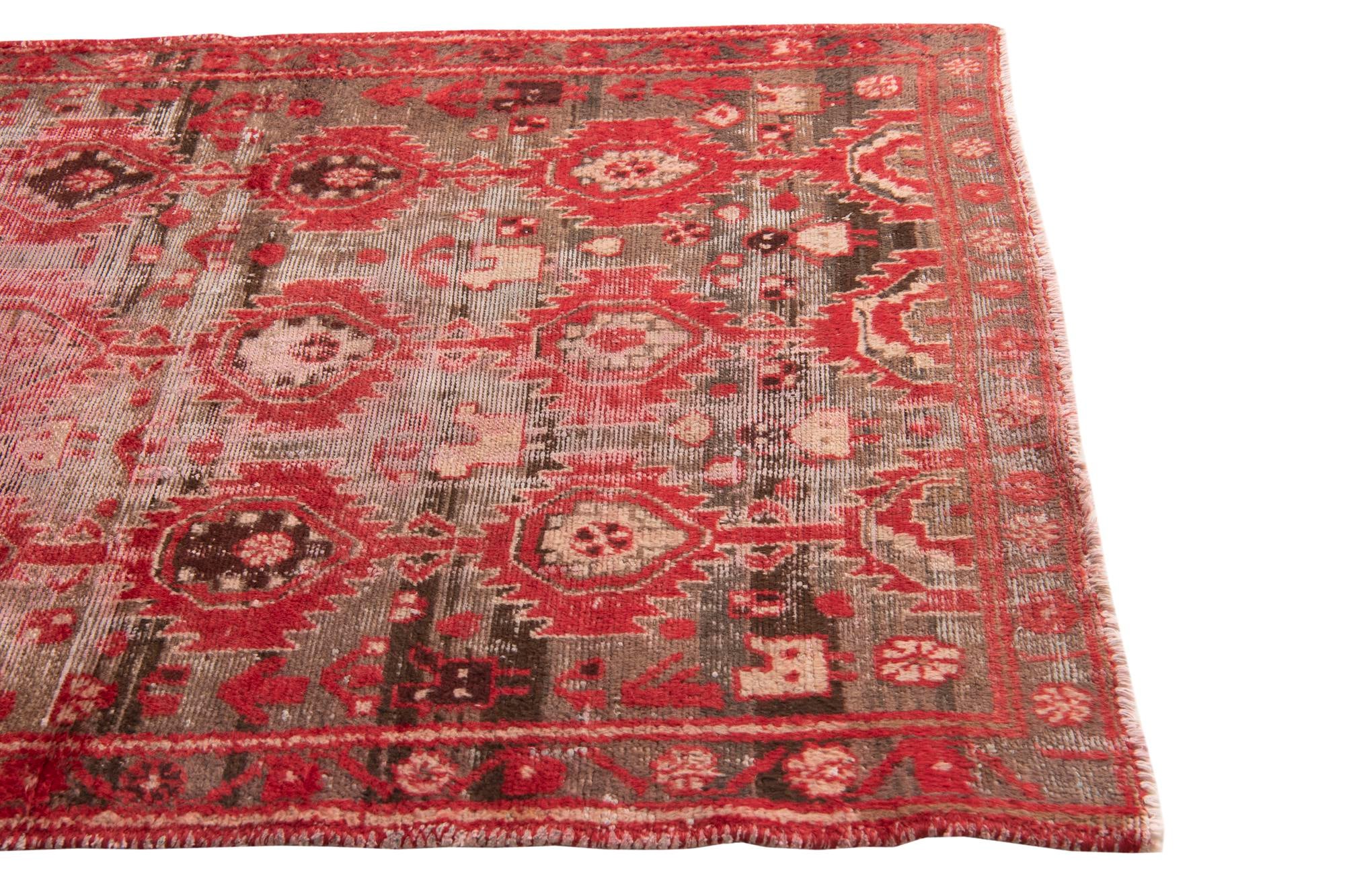 4' 4 x 6' 2 Hand Knotted Ultra Vintage Persian Wool Rug