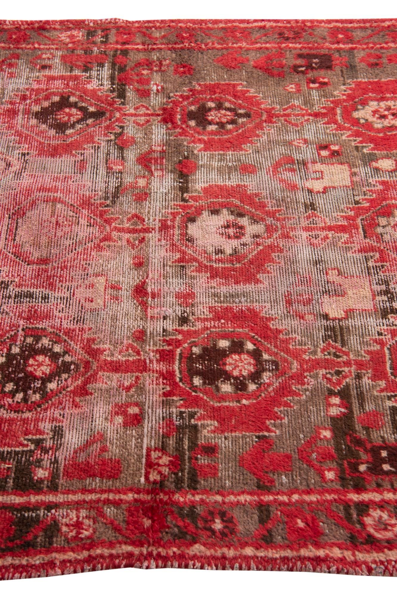 4' 4 x 6' 2 Hand Knotted Ultra Vintage Persian Wool Rug