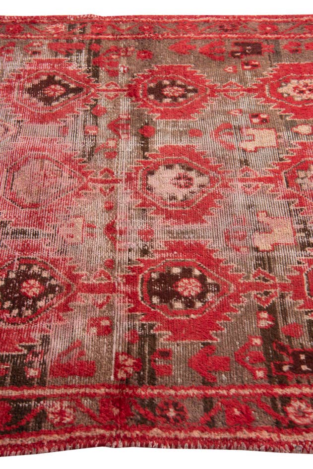 Detail image of 4' 4 x 6' 2 Hand Knotted Ultra Vintage Persian Wool Rug
