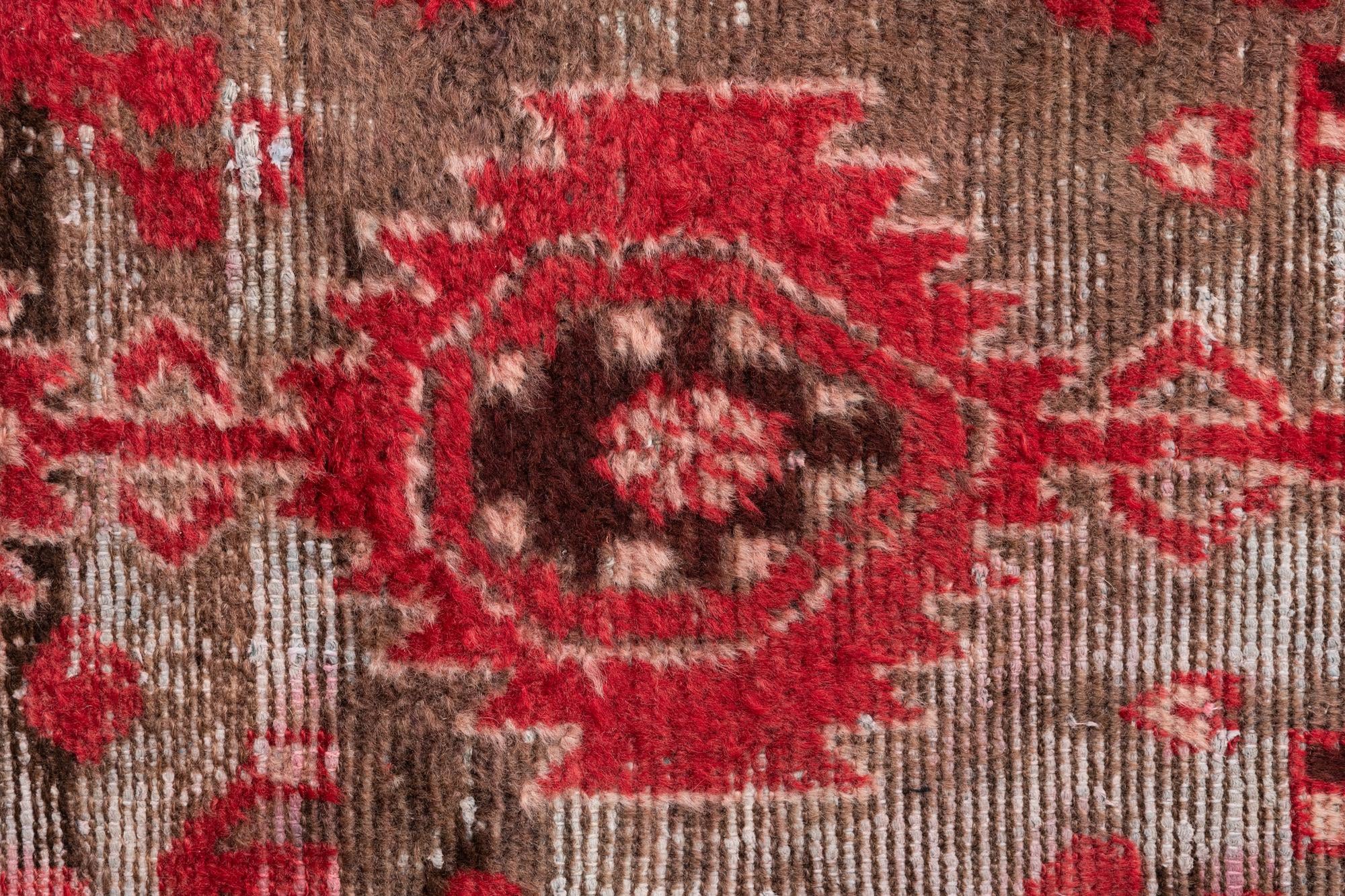 4' 4 x 6' 2 Hand Knotted Ultra Vintage Persian Wool Rug