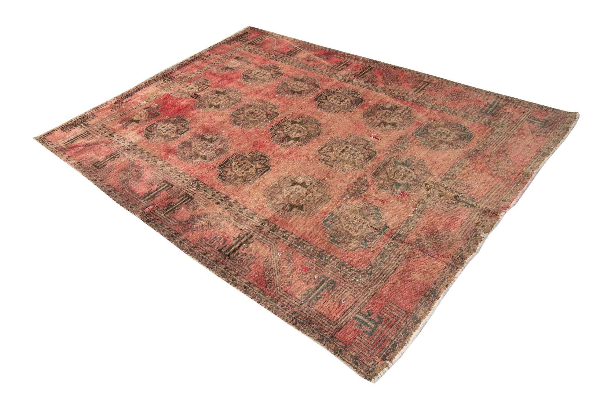 170cm x 230cm anudado a mano Ultra Vintage Alfombra Persa Lana