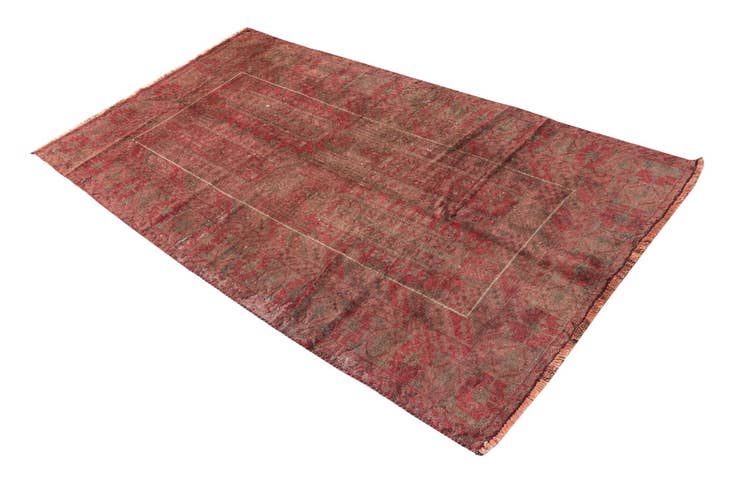 Detail image of 3' 8 x 6' 4 Hand Knotted Ultra Vintage Persian Wool Rug