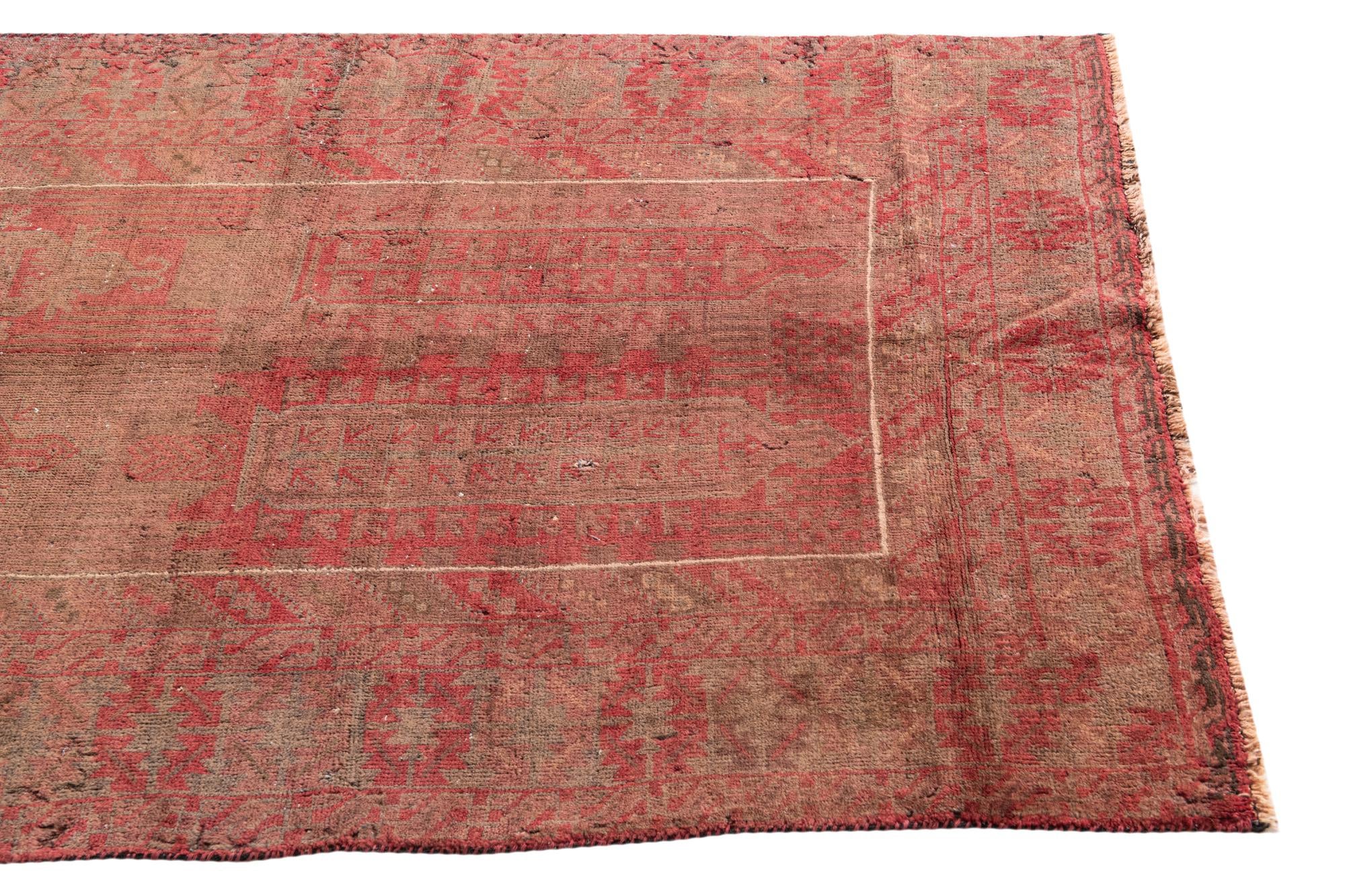 3' 8 x 6' 4 Hand Knotted Ultra Vintage Persian Wool Rug